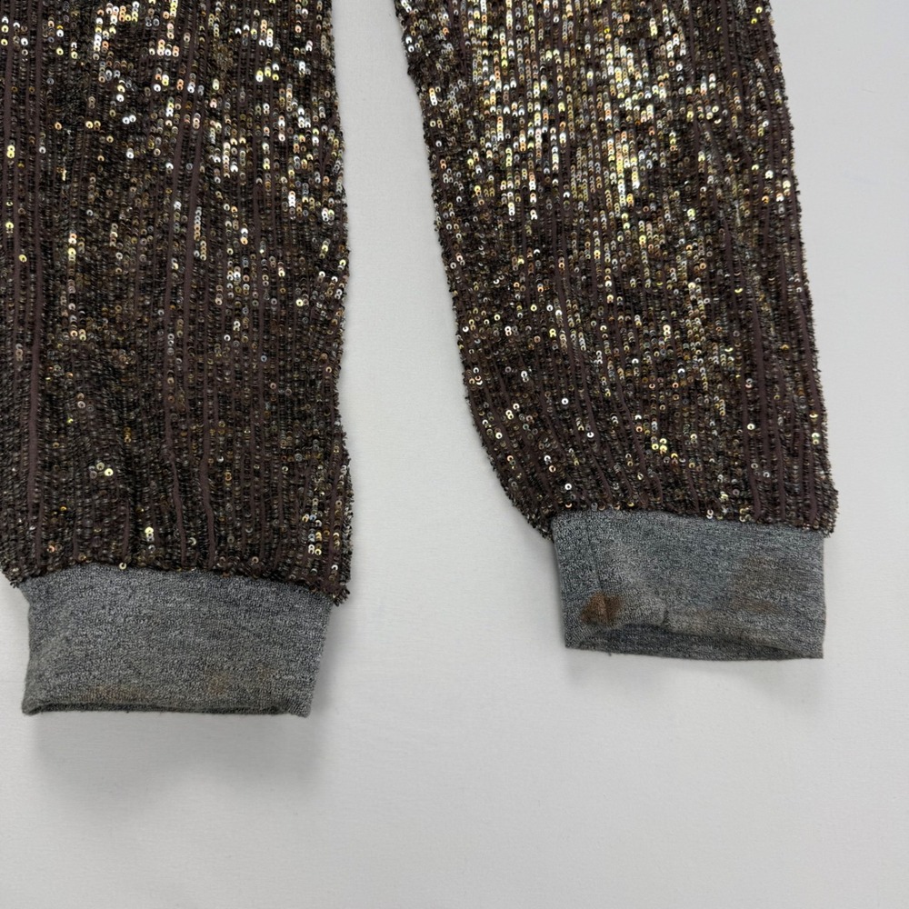 Dolan T-Shirt Sequin Joggers Bronze Gold‎ Sparkly Party Pants Mens Small - Picture 9 of 9